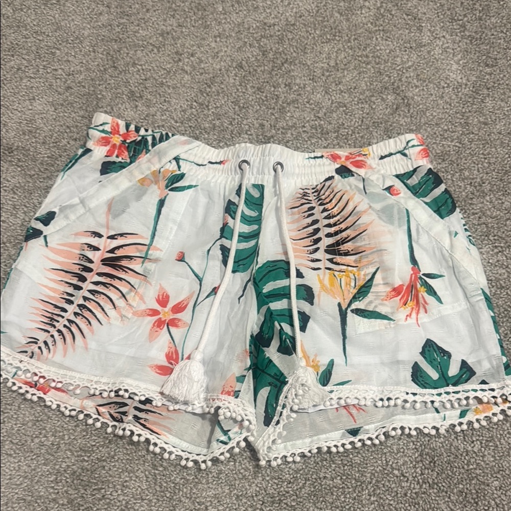 Floral Print Women's Mini Shorts